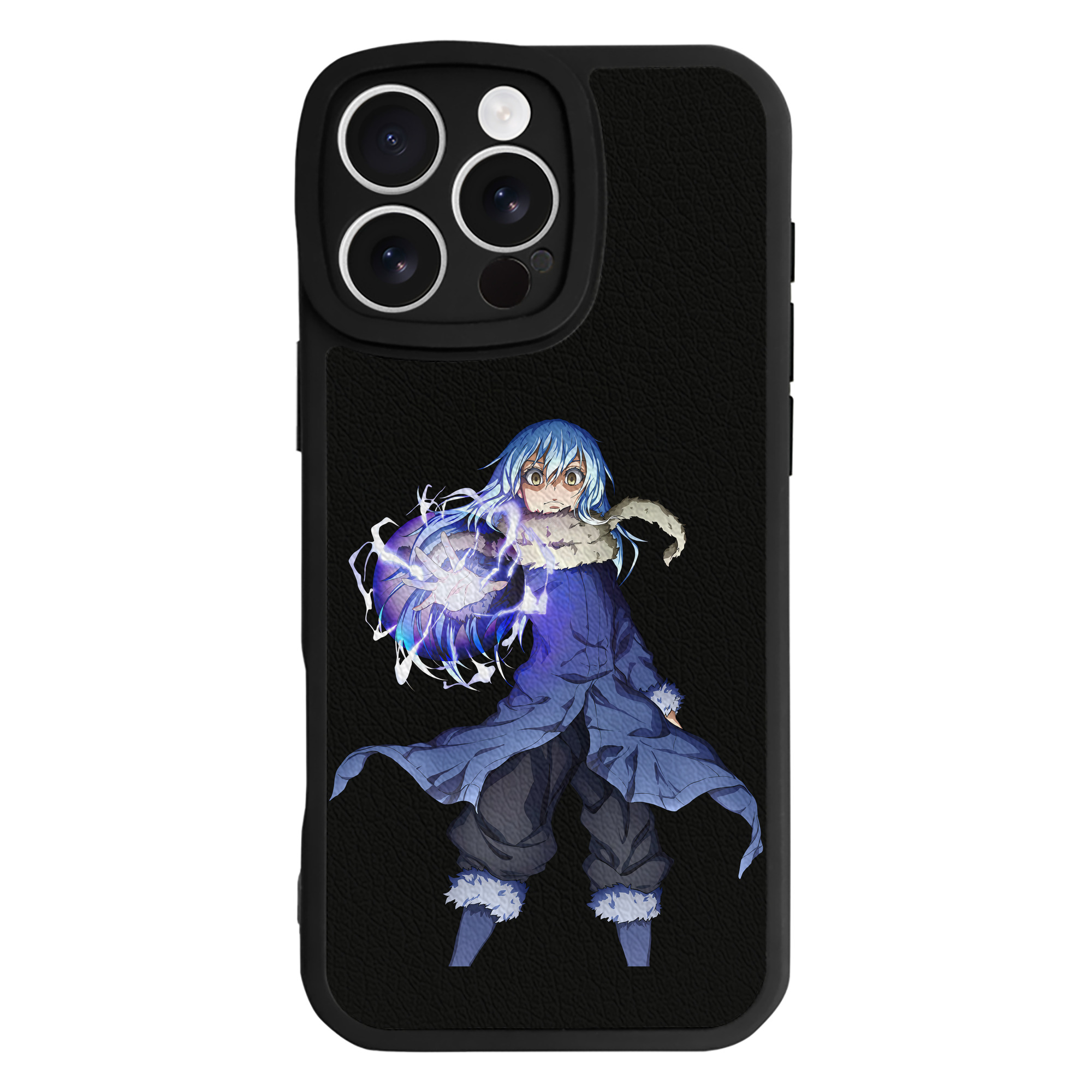 （画像用） 転スラ Regarding Reincarnated to Slime 【iPhone 16シリーズ対応】シリコンスマホケース（レザー調） 材質：シリコン